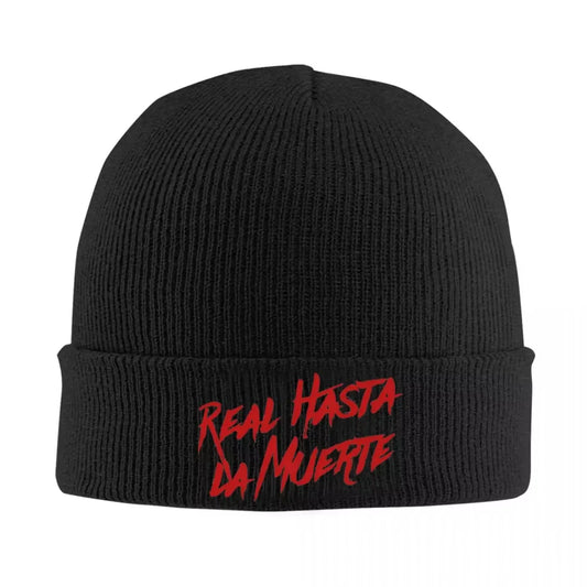 Anuel AA Real Hasta La Muerte Album Knitted Hat for Women Men Beanie Winter Hats Hip Hop Caps